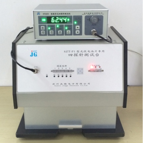 SZT-F1 four probe square resistance resistivity test bench for photovoltaic cells